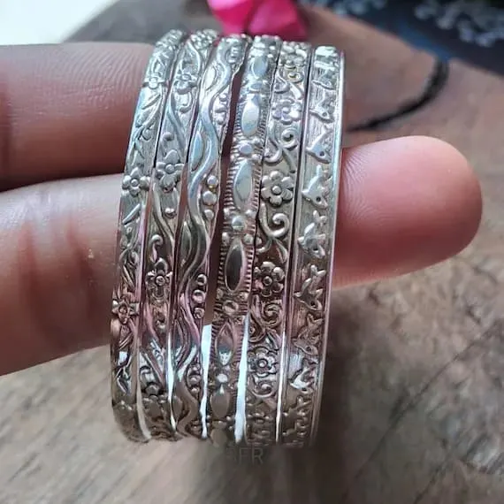 Pure 92.5 sterling silver bangles