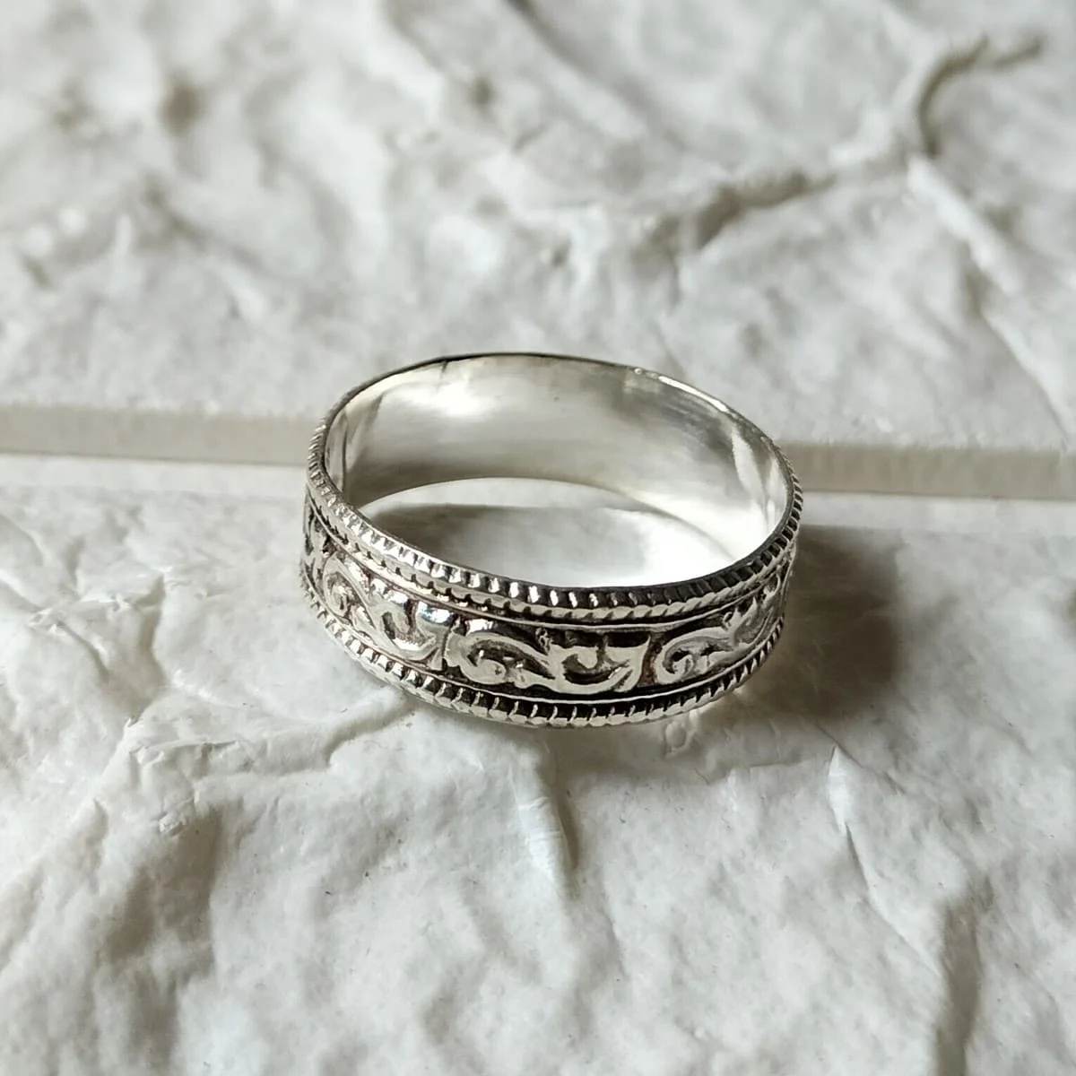 Designer sterling silver ring for women